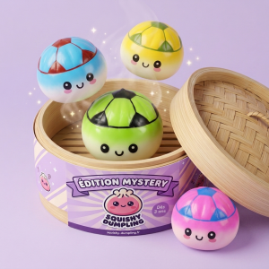 Mystery Dumpling Squishy Édition Foot — squishy anti-stress slow-rise kawaii