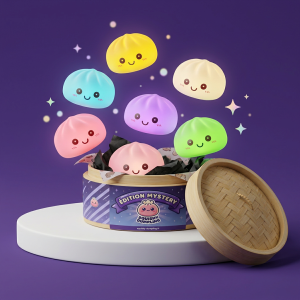 Veilleuse Mystery Squishy Dumpling Lumineuse — squishy anti-stress slow-rise kawaii