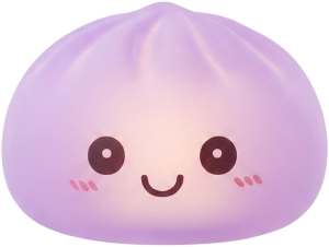 Veilleuse Mystery Squishy Dumpling Lumineuse — squishy seul, taille réelle