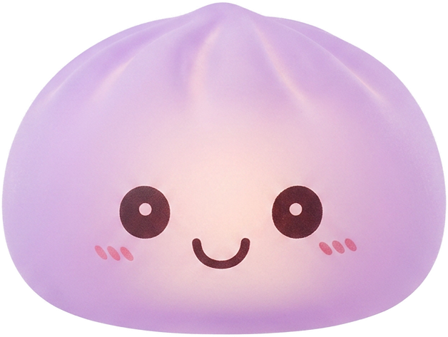 Veilleuse Mystery Squishy Dumpling Lumineuse — squishy seul, taille réelle