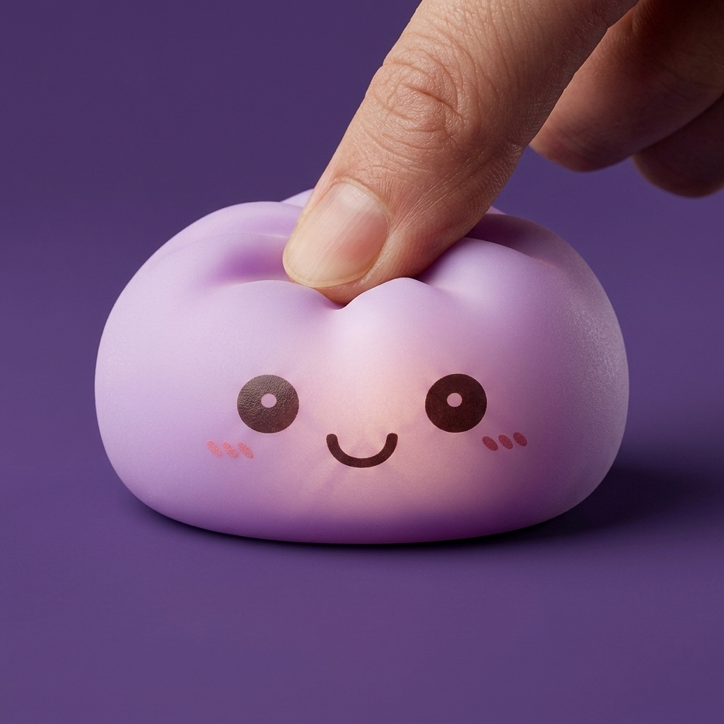 Veilleuse Mystery Squishy Dumpling Lumineuse pressé dans la main, matière squishy