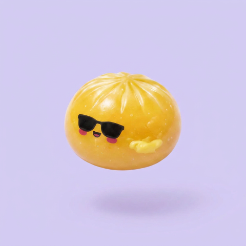 Mystery Dumpling Squishy Lunettes De Soleil — le squishy rare de la mystery box