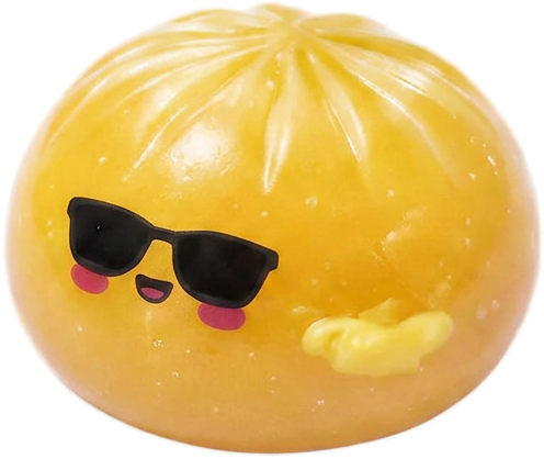 Mystery Dumpling Squishy Lunettes De Soleil — squishy seul, taille réelle