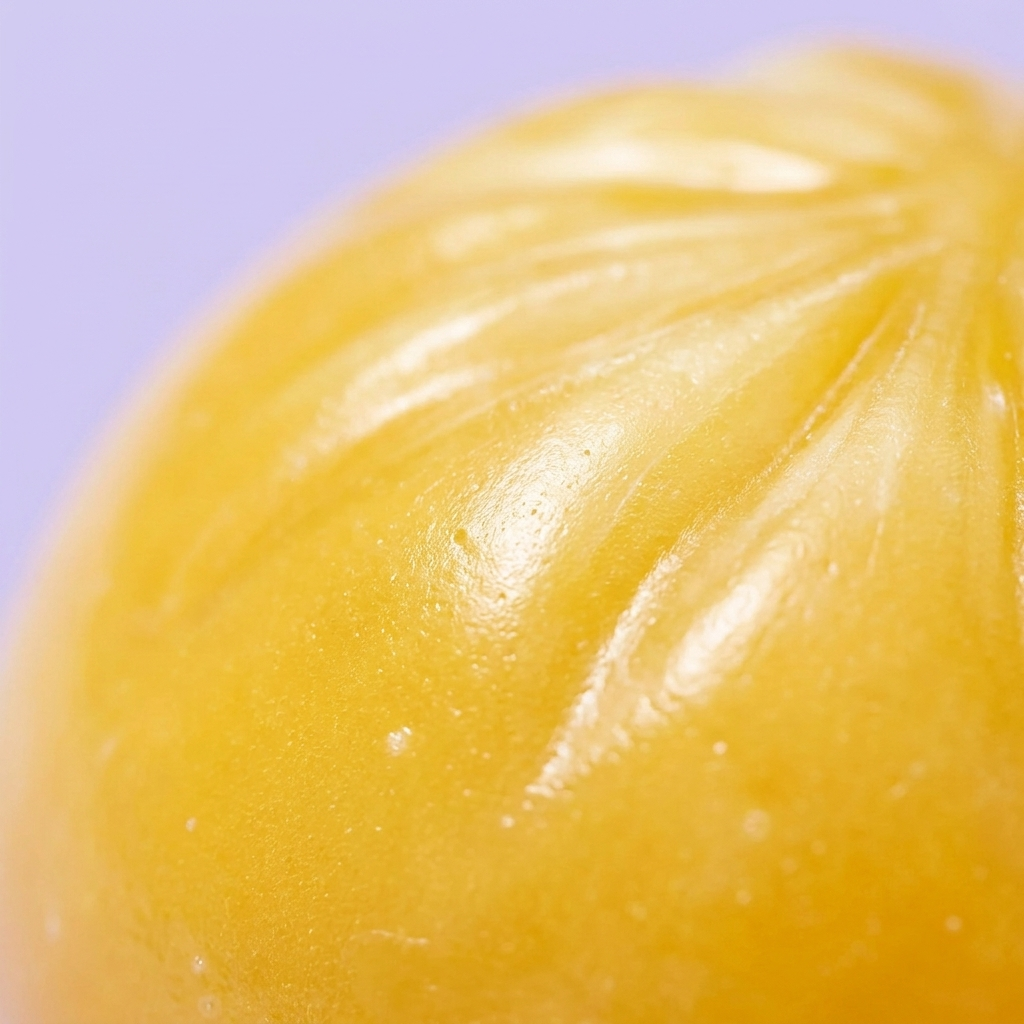 Mystery Dumpling Squishy Lunettes De Soleil — gros plan macro sur la texture