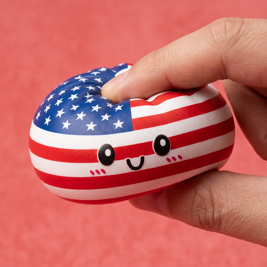 Squishy Dumpling USA — effet slow-rise, la mousse regonfle