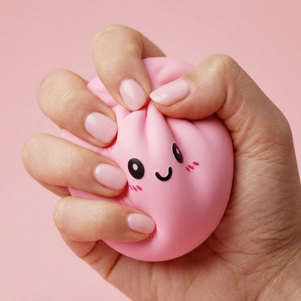 Pink Squishy Dumpling Fleur Douceur — effet slow-rise, la mousse regonfle