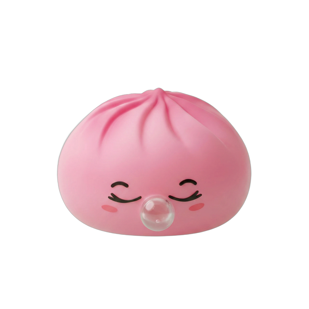 Squishy Dumpling Rose Rare Blow — squishy anti-stress slow-rise kawaii