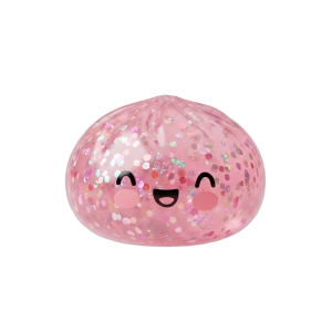 Dumpling Squishy Rose Bubblegum Sparkle — squishy anti-stress slow-rise kawaii