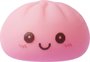 Veilleuse Dumpling Squishy Rose Tendre — squishy anti-stress slow-rise kawaii
