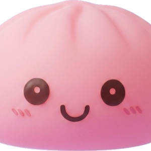 Veilleuse Dumpling Squishy Rose Tendre — squishy anti-stress slow-rise kawaii