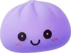 Veilleuse Dumpling Squishy Violette Douce — squishy anti-stress slow-rise kawaii