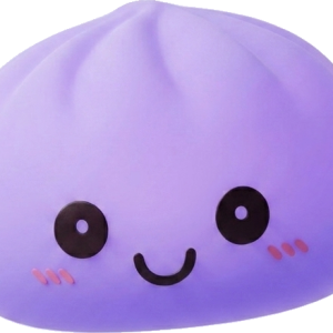 Veilleuse Dumpling Squishy Violette Douce — squishy anti-stress slow-rise kawaii