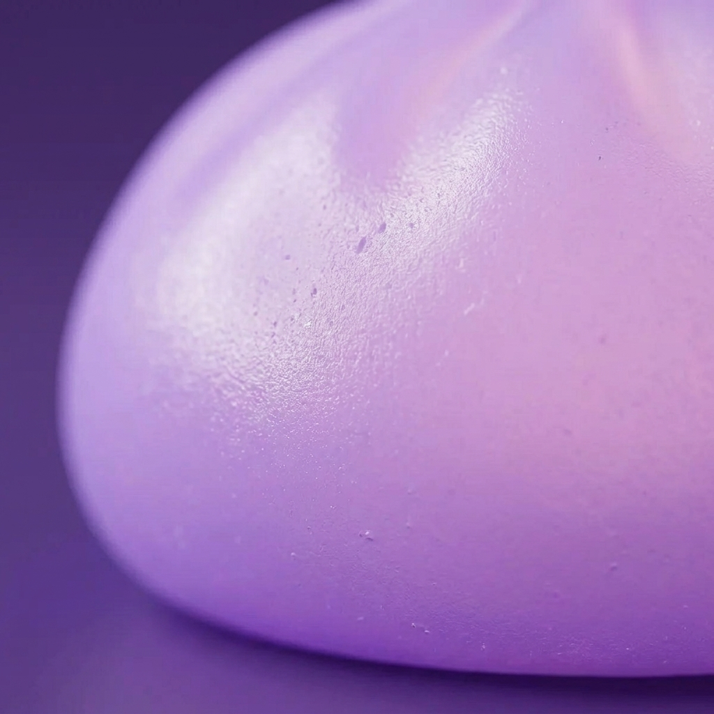 Veilleuse Dumpling Squishy Violette Douce — gros plan macro sur la texture