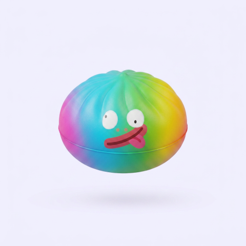 Rainbow Mystery Dumplings Squishy Édition Vive — le squishy rare de la mystery box