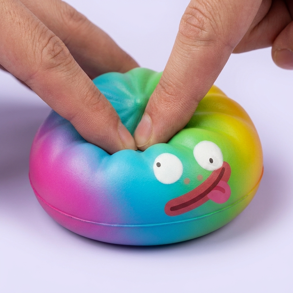 Rainbow Mystery Dumplings Squishy Édition Vive — effet slow-rise, la mousse regonfle