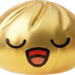 Rare Dumpling Squishy Doré Trésor — squishy anti-stress slow-rise kawaii