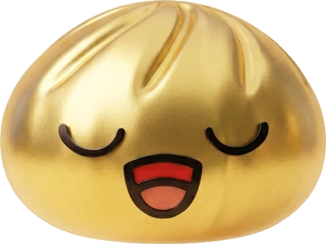 Rare Dumpling Squishy Doré Trésor — squishy anti-stress slow-rise kawaii