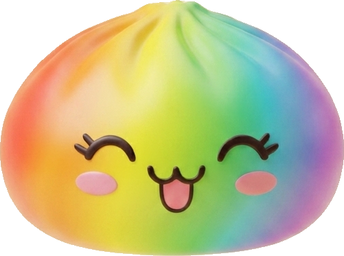 Rare Dumpling Squishy Arc-en-ciel Coloré — squishy anti-stress slow-rise kawaii
