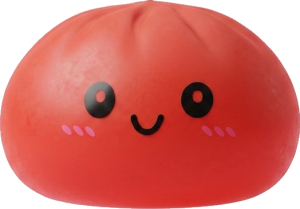 Dumpling Squishy Rouge Cerise — squishy anti-stress slow-rise kawaii