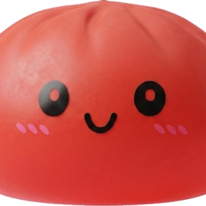 Dumpling Squishy Rouge Cerise — squishy anti-stress slow-rise kawaii