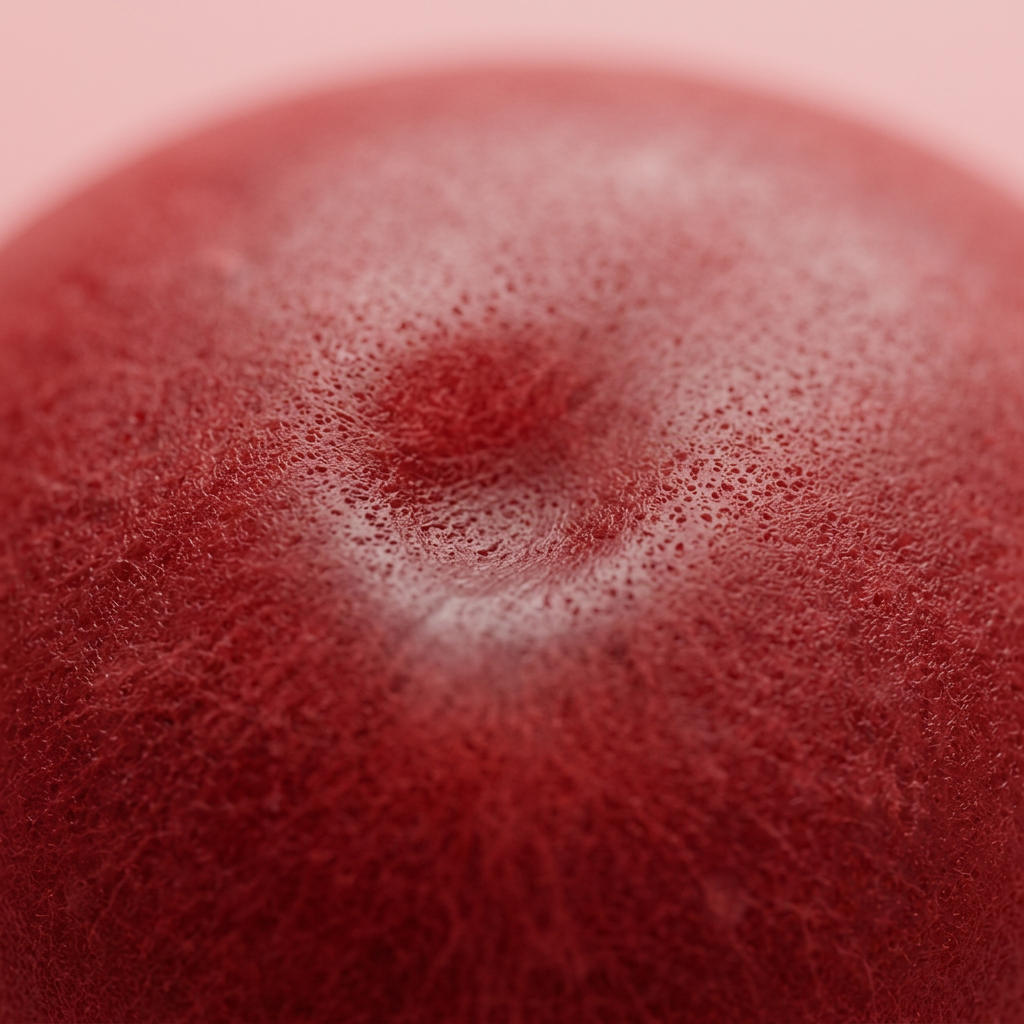 Squishy Dumpling Rouge Fluffy — gros plan macro sur la texture
