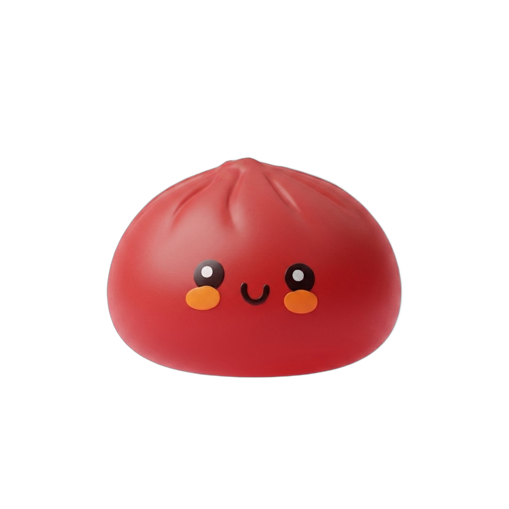 Squishy Dumpling Rouge Fluffy — squishy anti-stress slow-rise kawaii