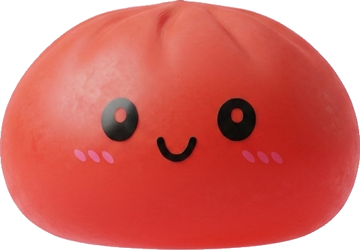 Dumpling Squishy Rouge Cerise — squishy anti-stress slow-rise kawaii