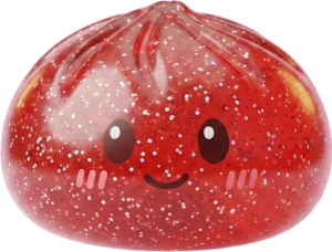 Glitter Dumpling Squishy Rouge Chance — squishy anti-stress slow-rise kawaii