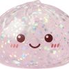 Glitter Dumpling Squishy Argenté Brillant — squishy anti-stress slow-rise kawaii