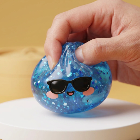 Squishy Dumpling Lunettes Sparkle — effet slow-rise, la mousse regonfle