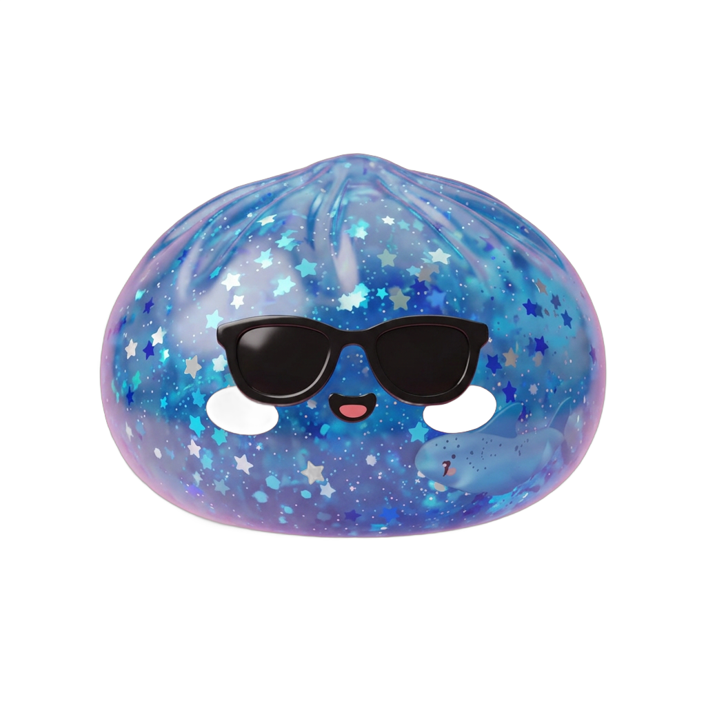 Squishy Dumpling Lunettes Sparkle — squishy anti-stress slow-rise kawaii