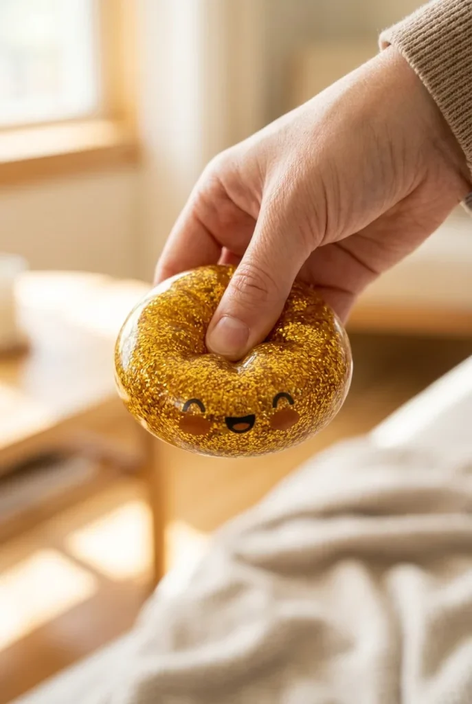 Squishy Bun Mystery Dumpling Surprise pressé dans la main — effet squishy slow-rise