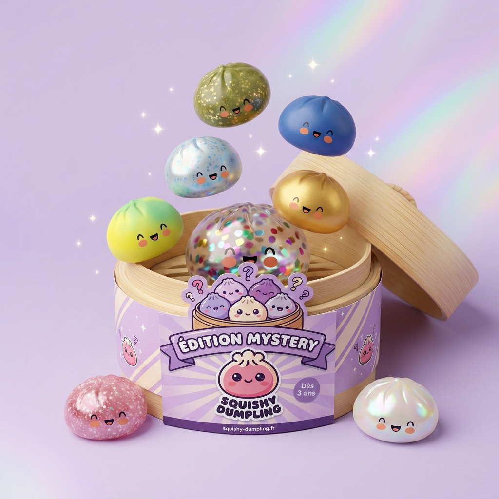 Squishy Bun Mystery Dumpling Surprise — squishy anti-stress slow-rise kawaii