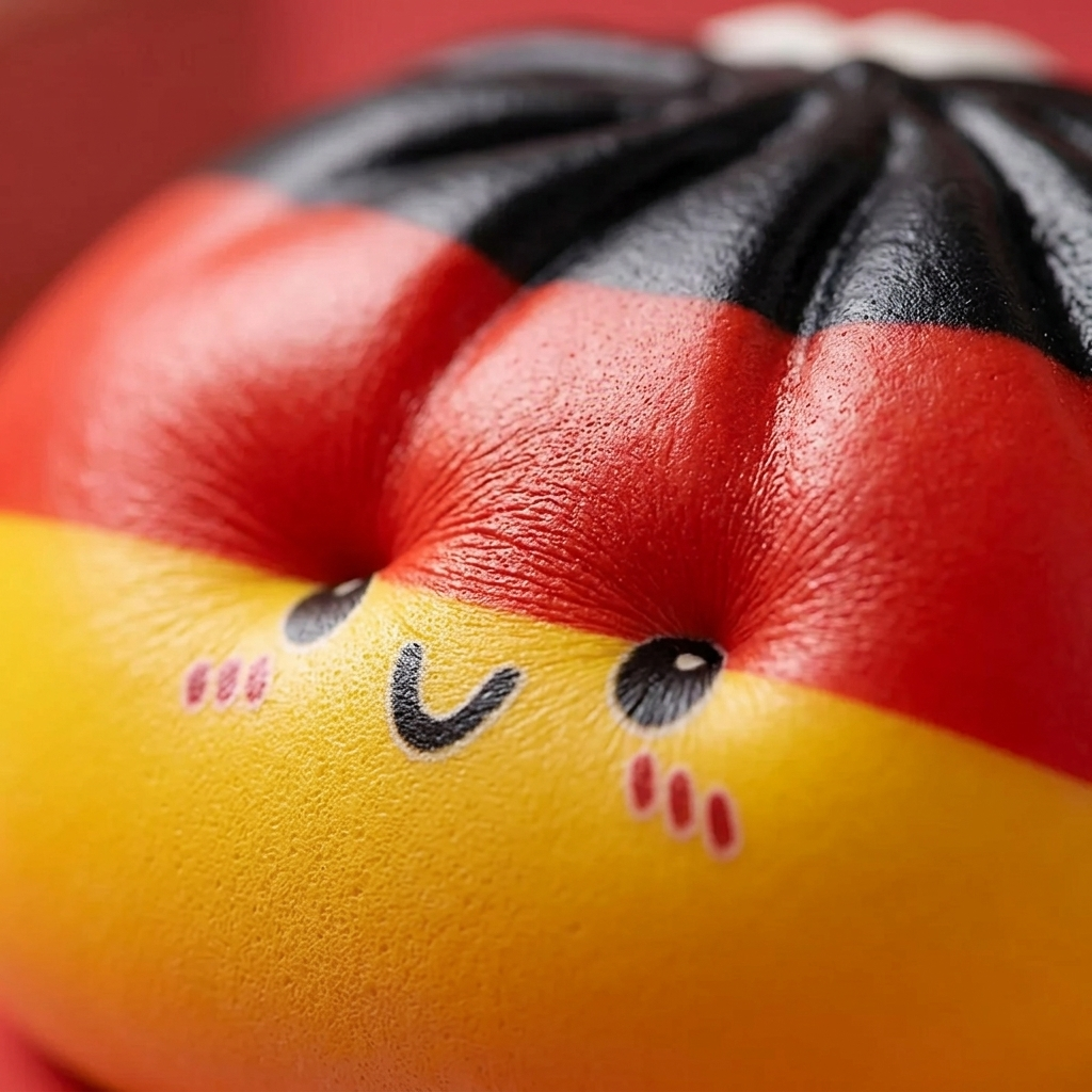Squishy Dumpling Allemagne — gros plan macro sur la texture