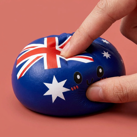 Squishy Dumpling Australie — effet slow-rise, la mousse regonfle