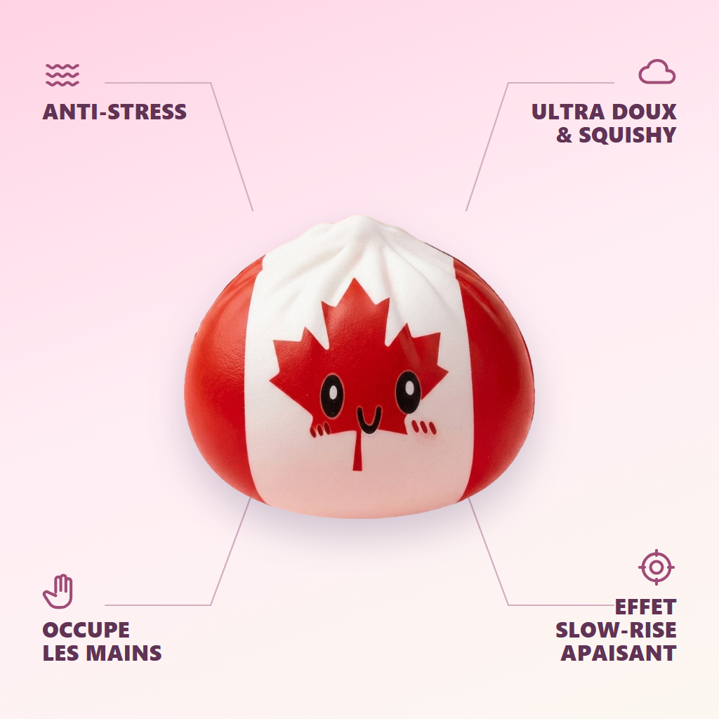 Squishy Dumpling Canada — anti-stress, ultra doux, effet slow-rise