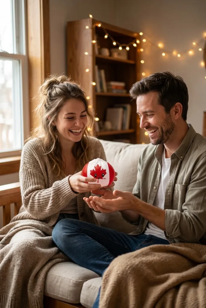 Squishy Dumpling Canada offert en cadeau entre deux personnes