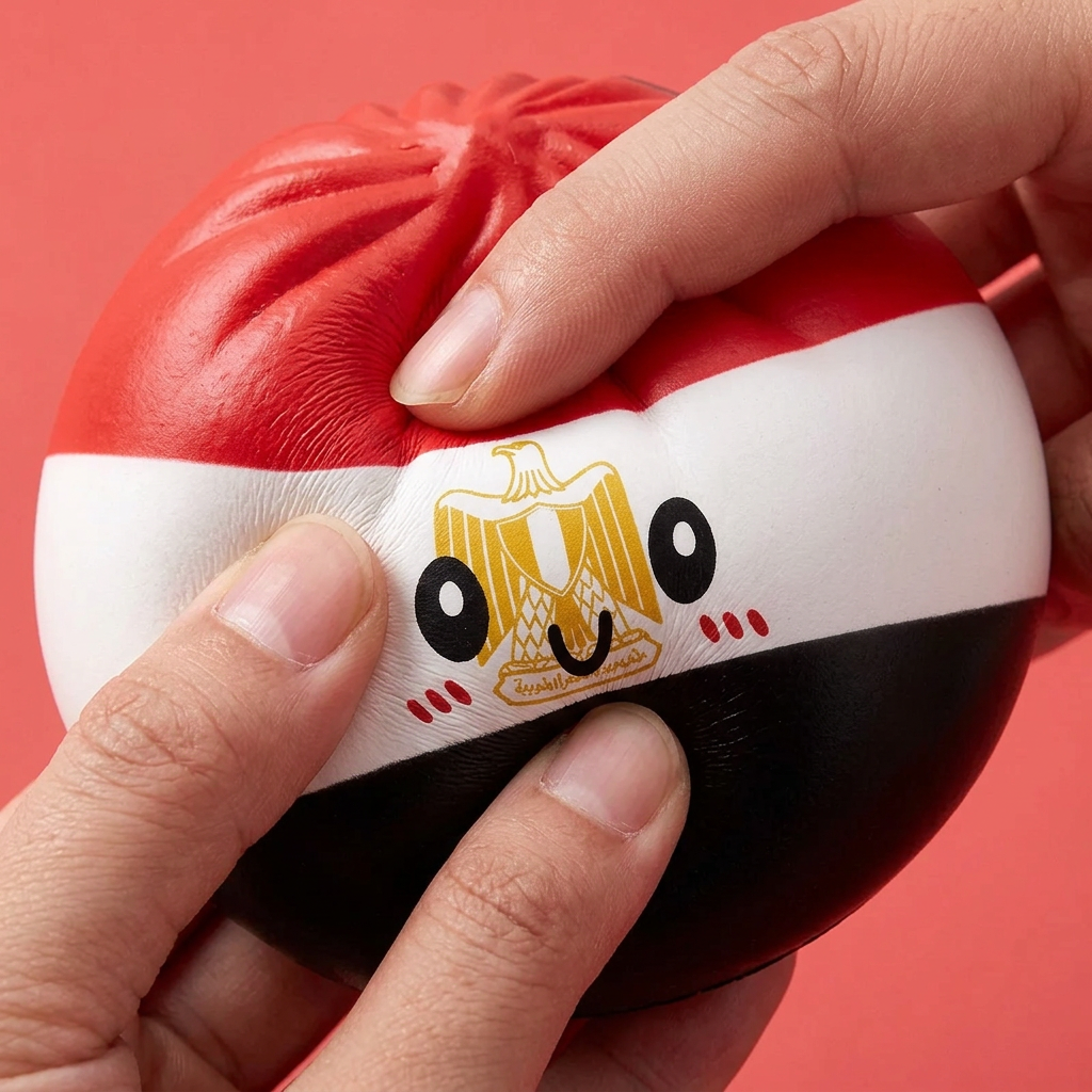 Squishy Dumpling Égypte — effet slow-rise, la mousse regonfle