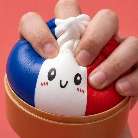 Squishy Dumpling France — effet slow-rise, la mousse regonfle