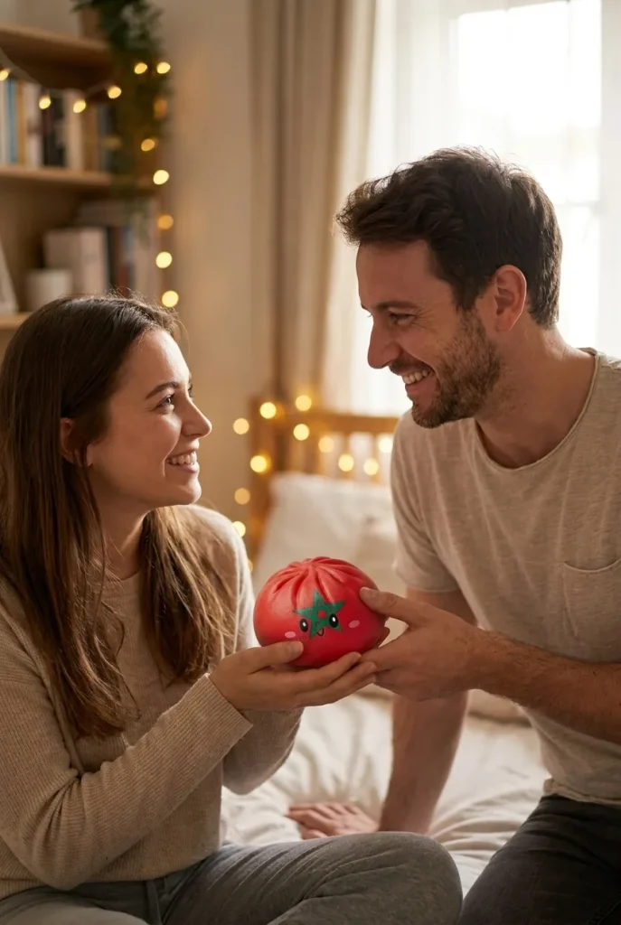 Squishy Dumpling Maroc offert en cadeau entre deux personnes