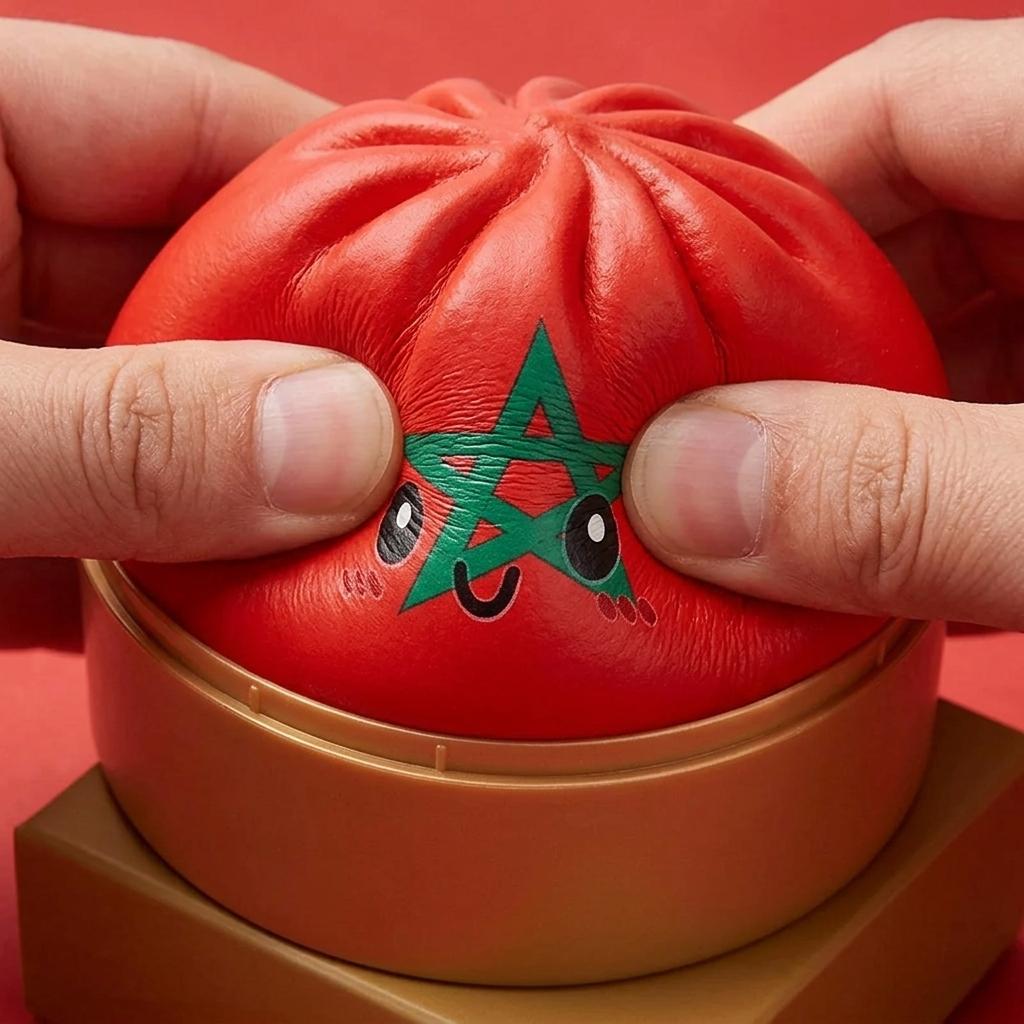 Squishy Dumpling Maroc — effet slow-rise, la mousse regonfle