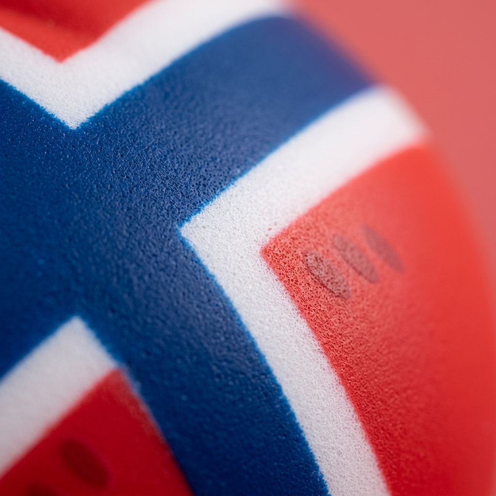 Squishy Dumpling Norvège — gros plan macro sur la texture