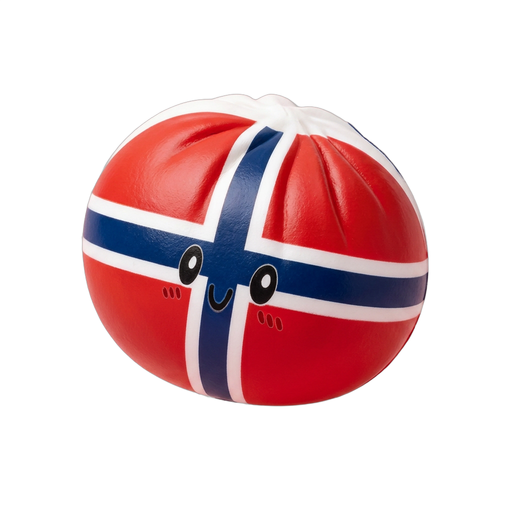 Squishy Dumpling Norvège — squishy anti-stress slow-rise kawaii