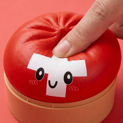 Squishy Dumpling Suisse — effet slow-rise, la mousse regonfle