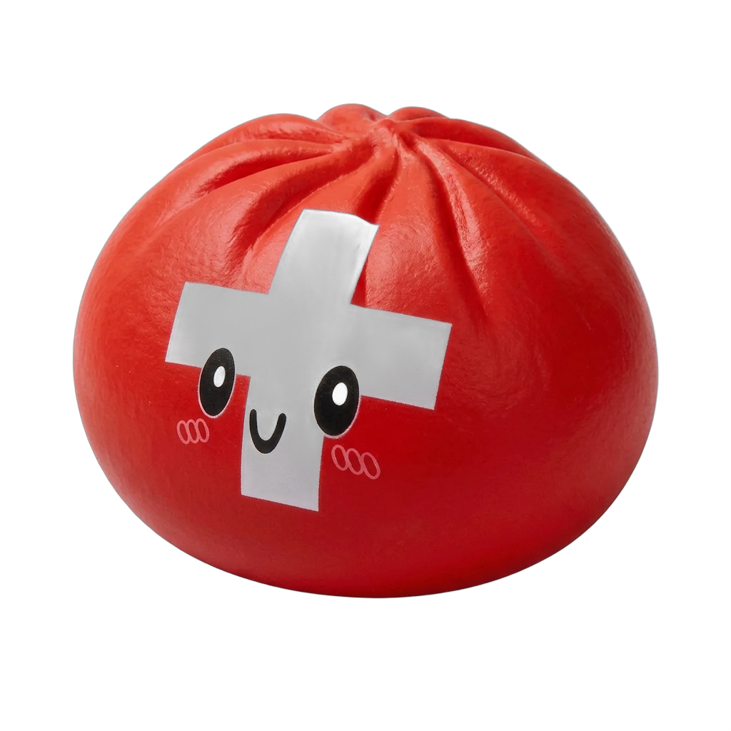 Squishy Dumpling Suisse — squishy anti-stress slow-rise kawaii