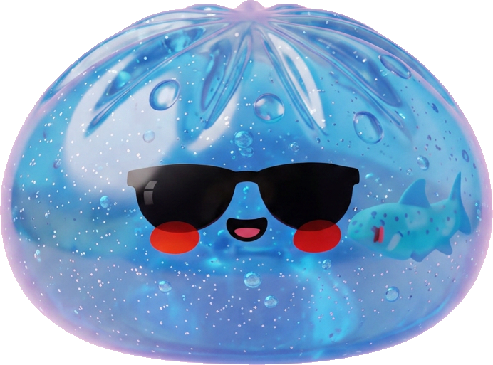 Dumpling Squishy Lunettes De Soleil — squishy anti-stress slow-rise kawaii
