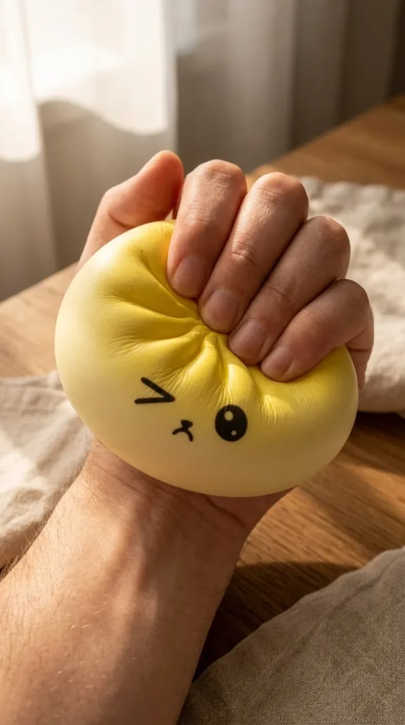 Mystery Dumpling Squishy Viral Tendance pressé dans la main — effet squishy slow-rise