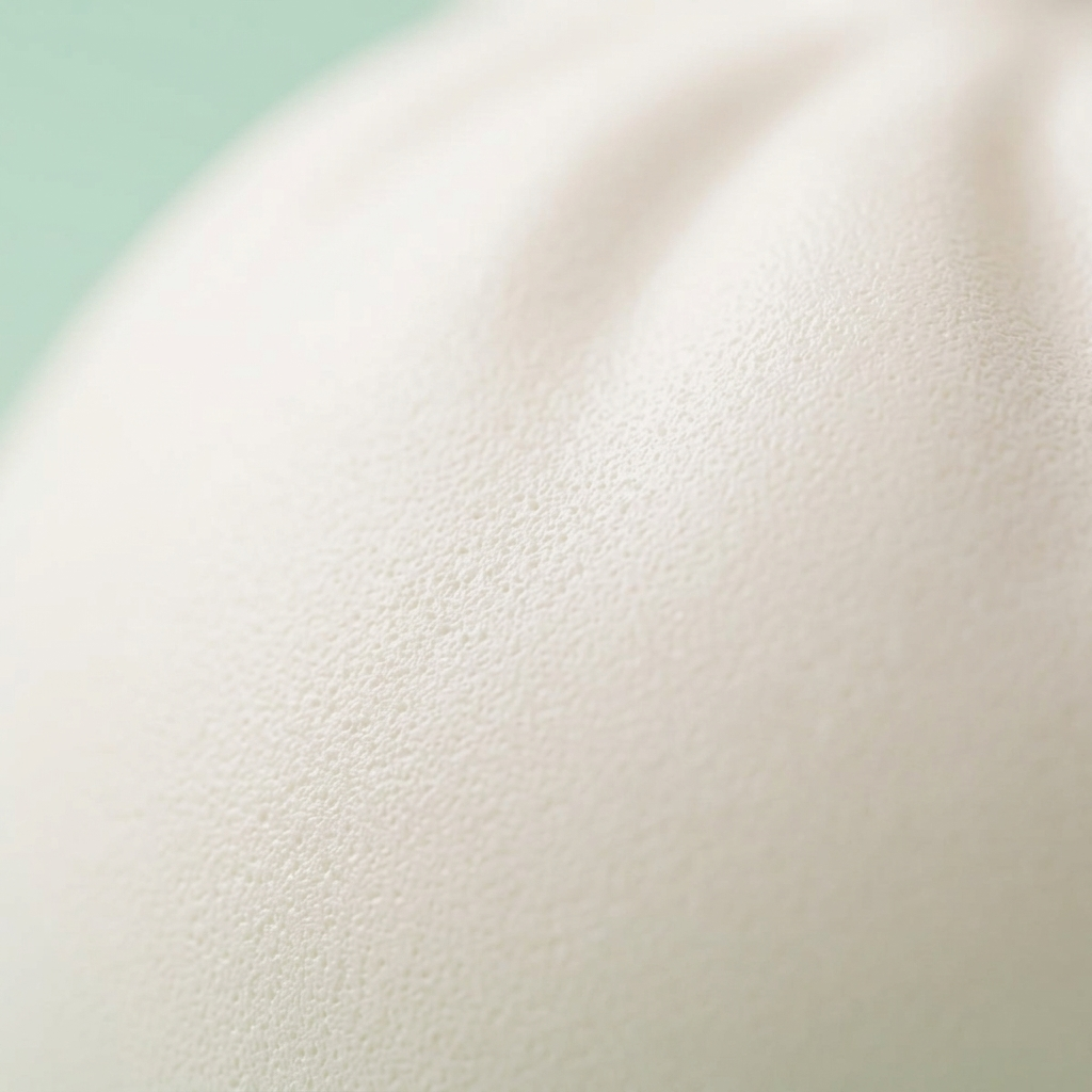 Giant Dumpling Squishy Blanc Nuage — gros plan macro sur la texture