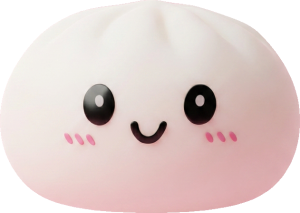 Dumpling Squishy Blanc Neige — squishy anti-stress slow-rise kawaii