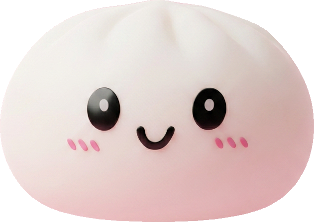 Dumpling Squishy Blanc Neige — squishy anti-stress slow-rise kawaii